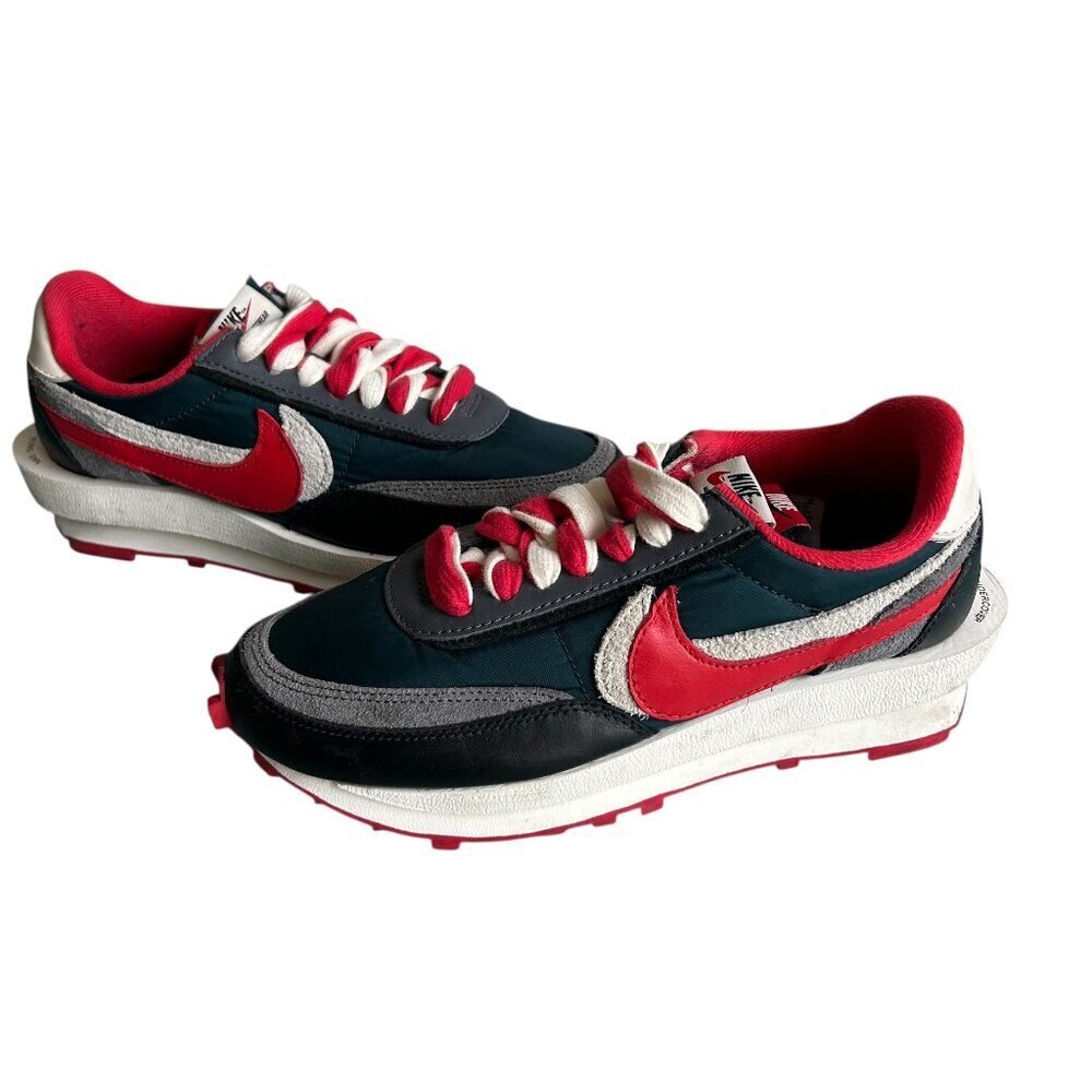 Nike LD Waffle Sacai Undercover Sneaker Midnight Spruce University Red Size 6